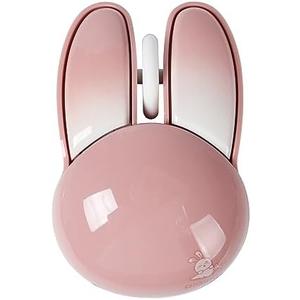 GUGUELEC Wireless Mouse, Cute Bunny Bluetooth Dual-modes, Pink, Unisex