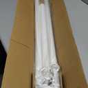 Tension Curtain Rod 64-120 Inches, Heavy Duty Tension Rod for Windows, No Drilling Adjustable Curtain Rod for Patio, Renter Friendly Pressure Curtain Rods for Room Divider, Outdoor, White