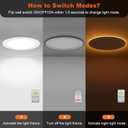 ZYC Recessed Lighting 4 Inch - 9W 800LM LED Recessed Ceiling Light with Night Light,2700K/3000K/4000K/5000K/6000K Selectable Ultra-Thin Lighting,Dimmable Canless Wafer Downlight,Pack of 6Bronze.