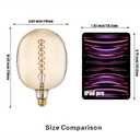 SD LUX Oversized Vintage Giant LED Light Bulb Huge Edison Bulb- Dimmable, 8W 450LM (50W Equi), Warm White 2200K, Medium E26 Base - Perfect for Decorative Pendant Lighting, 1 Pack(DG170)