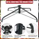 CCINEE Metal Christmas Tree Stand, Universal Folding Xmas Tree Stand 23.6 Inch Replacement Tree Stand Base for 3 Ft to 8 Ft Christmas Artificial Trees Fake Tree,Green