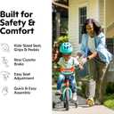 Schwinn Koen 12-Inch Bike for Kids Ages 3-5, Built for Safety and Comfort, Quick Assembly, Beginner Training Wheel Bicycle