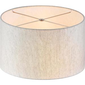 Artiva USA A21012TT-SHADE 17" x 17" x 10"H Drum Lampshade with Hardback and Spider Fitter, TAN