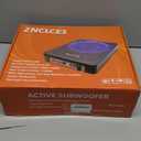 2025 Upgraded 10" 1200W Slim Under Seat Powered Car Subwoofer, Car/Truck Sub Built in Amplifier for Outstanding Heat Dissipation, Powerful bass and Blue LED (Coloful Light)