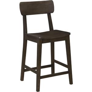 Boraam Torino Counter Height Wood Kitchen Bar Stool - Carbonite Finish
