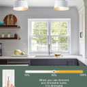 Ceiling Light Fixture, Hallway Ceiling Light with Gold Plate and Matte Black Shade, Modern Simple Style Porch Light Fixtures Semi Flush Mount (White)