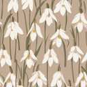LUKUUI 17.3" x 196.8" Floral Wallpaper Vintage Brown Orchid Peel and Stick Wallpaper Self Adhesive Removable Wallpaper for Bedroom Decorative Contact Paper (Yellow)