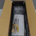 Spice Rack Wall Mount, 4 Pack Pantry Door Organizer & Hanging Storage Baskets Organizer Wall Mount, Large Capacity Metal Spice Shelf for Kitchen Cabinet, Pantry Doors, Bathroom, Shower, Home Decor (Black)