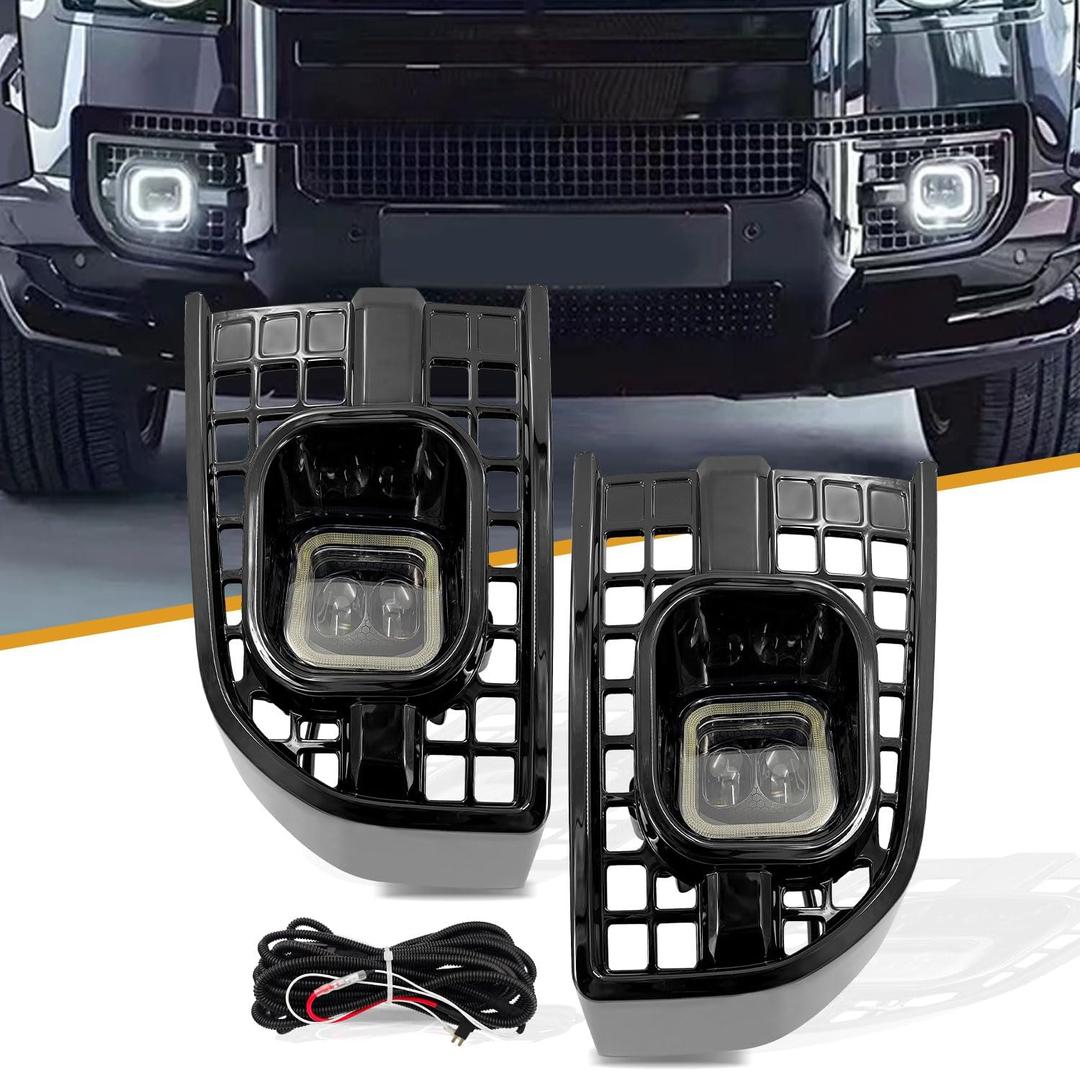 Front Fog Light Driving Lamp Fit For Land Rover Defender 90 110 130 | Left&Right Fog Light With DRL Turn Indicator Fit for L851 L663 2020-2024