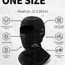 Balaclava Ski Mask for Men & Women  Lightweight Fleece-Lined Thermal Face Cover, Windproof, Snow-Proof & UPF 50+, Cold Weather Gear for Skiing, Snowboarding, Cycling & Motorcycle (Black)