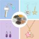 Hotop 1402 Pieces Split Jump Rings Set, Double Closed Jump Ring Multi Color Jewelry with Craft Loop Opener and Split Ring Plier for DIY Necklace Bracelet Craft Making