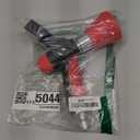 FANHAO High Pressure Fireman's Spray Nozzle, Heavy Duty Metal Garden Hose Nozzle with Lever Handle and Slip Ergonomic Grip, Adjustable Water Nozzle for Watering Lawn and Garden, Washing Car & Pet (Red)