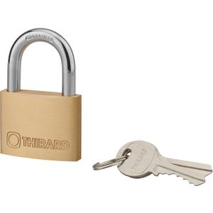 THIRARD Type-1 Brass Padlock  Heavy-Duty, Weatherproof Security Lock with Reinforced Pin Mechanism  Keyed Alike for Sheds, Lockers, Gates & More  Durable, Corrosion-Resistant, Single Pack (50mm, 1.97")