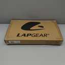 LAPGEAR Home Office Lap Desk with Device Ledge, Mouse Pad, and Phone Holder - Gray Woodgrain - Fits up to 15.6 Inch Laptops - Style No. 91545