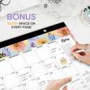3 x Desk Calendar 2026-2027, 21-Month Calendar Runs Unitl June 2027, Large 17" x 12" Monthly Desktop & Wall Calendar for Home & Office - Botanic Whimsy