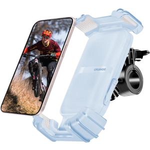 Bicycle Cell Phone Holder,Handlebar Motorcyle Bike Phone Holder,Handlebar Phone Clamp,1s Lock & Ultra-Stable,Silicone Wrapped Phone Mount,Phone Stand for E-Bike,Scooter,Stroller,ATV