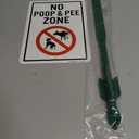 No Poop Pee Zone Warning Sign, No Dog Poop Security Metal Signs for Home Busines Outdoor Indoor Road Yard Garage Street Wall Caution Decor