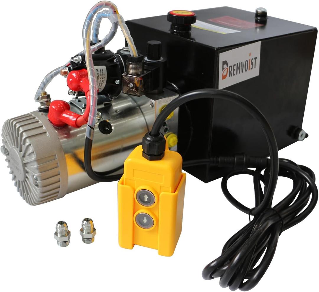 6 Quart Electric Hydraulic Pump, Double Acting Hydraulic Pump