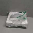 9-inch Paper Plate Dispenser Under Cabinet, Bamboo Paper Plate Holders, Kitchen Counter Vertical Plate Dispensers Holders Countertop Caddy(For 9-inch Plates, White)