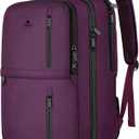 MATEIN Travel Backpack for Women, Extra Large 40L Carry on Backpack, Water Resistant College Bag Computer Bag Gifts for Women & Men Fits 17.3 Inch Laptop, Purple