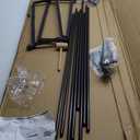 5 Tier Shoe Rack, Shoe Organizer Storage for 20-25 Pair Boot and Sneaker, Stackable Free Standing Shoe Shelf with Hooks and Side Pocket, Space Saving Shoes Rack for Closet, Entryway (Black)