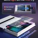 Ambison for Nintendo Switch 2 Screen Protector 2025 [0 Bubbles] Auto Alignment Kit Switch2 Screen Protector Tempered Glass [5X Stronger Durable] Full Coverage Nintendo Switch 2 Accessories, 2 Pack