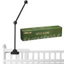 GlikCeil Wooden Baby Crib Mobile Arm 27.17 Inches Cloud Design Adjustable Baby Mobile Hanger for Crib Cot Bed Bassinet Wind Chimes Bed Bell Nursery, Black