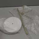 Poyilooo Necklace Holder Jewelry Stand, Rotating Necklace Holder Organizer with 48 Hooks for Necklace Earring Keychains Bracelet Display Stand, Metal Necklace Tree Stand -Women Gifts (Gold)