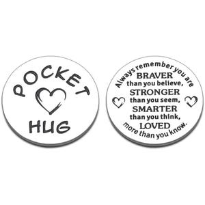 Valentines Gifts for Kids Teen Girls School Stuff Valentines Stuffers for Teenage Girls Boys College Essentials for School Girl College Student Essentials Cute Pocket Hug Token for Teen Girl Birthday