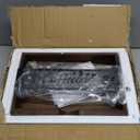 YINMIT Coffee Station Organizer for Countertop, Wood Coffee Bar Organizer with Removable Dividers for Pods, Syrup, Cups, Stirrer, Tea - Office Bar Accessories, Iron Mesh-Black (1 Tier)