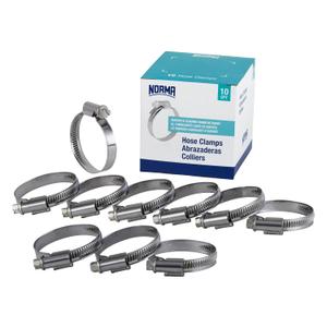 01266704026-000-0539 Hose Clamps, 20 mm-32 mm x 9 mm W4 (Pack of 10)