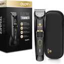 Men's Beard Trimmer - All-in-One Trimmer with Precision Dial - Premium Facial Hair Groomer - Adjustable 20 Length Setting, USB Recharge Dock, Cordless Waterproof Wet/Dry Clipper (Black)