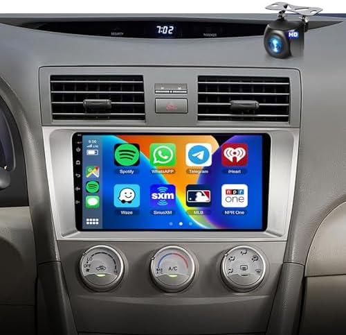 Car Stereo for Toyota Camry 2006-2011【8Core 4+64G 】 Wireless Carplay Android Auto,9“ 1280 * 720P IPS Touch Screen Radio,Android13/GPS/WiFi/32EQ DSP/59UI/Bluetooth5.0/SWC/Backup Camera&Mic