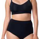 Motherhood Maternity Women's Comfort Nursing Bra with Removable Pads, Wirefree and Seamfree (Black, XL)
