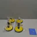 Glass Suction Cups Heavy Duty Aluminum Vacuum Plate Handle Floor Holder Hooks to Lift Large Glass/Tile Suction Cup Lifter/Moving Glasses/Pad for Lifting/Dent Puller (2 Pack) (Yellow)