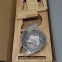 Bamboo Elevated Cat Bowls, 3 Stainless Steel Raised Cat Bowl with Stand, 15Tilted Cat Feeding Station, Cat Food and Water Bowl Set for Small Cats and Puppy, Anti Vomitting, Whisker Fatigue (Natural)