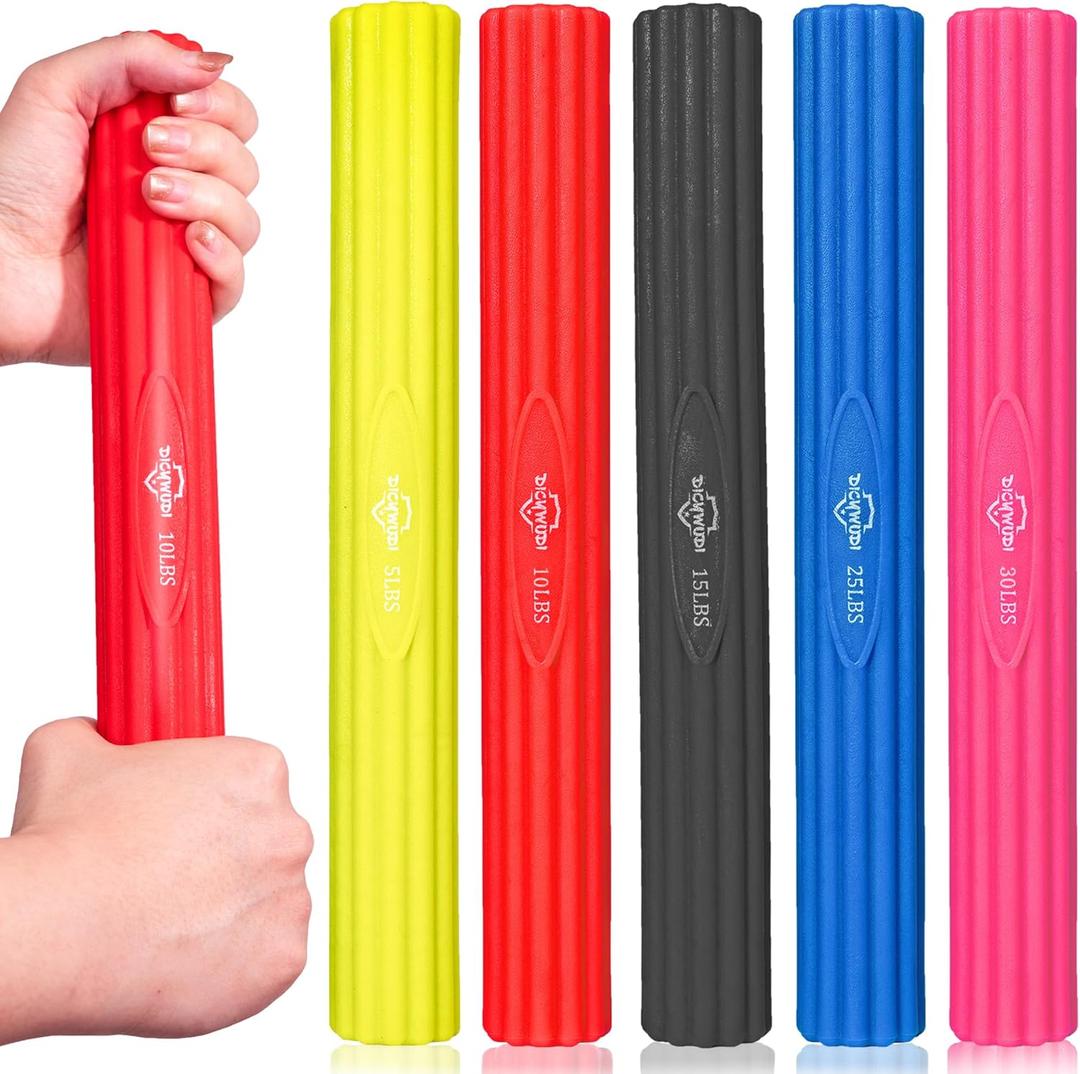 DICYWUDI Flex Therapy Bar and Grip Strength Trainers set, Physical Therapy & Resistance Bar for Golfers Elbow, Tendinitis, Wrist,Forearms Pain, Improve Grip Strength and Relieve Pain