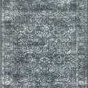 Morebes Area Rugs 9x12 - Soft, Washable Black Rugs for Living Room, Bedroom & Dining Room - Boho Distressed, Non Slip, Low Pile Carpet for Indoor Home Office