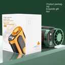 GOODADA Camping & Outdoor Waist Fan - Portable Belt Clip-on Fan, USB Rechargeable, 100 Speed Settings, Hands-Free Personal Cooling for Hiking, Travel, Sports (green)