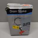 Drain Snake with Drill Attachment, Double Mode Drain Auger for Shower, Sink, Bathrom and Kitchen, w/Gloves and Storage Bag
