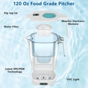 Hydrogen Water Filter Pitcher  BPA Free Rich Hydrogen Water Generator Electrolysis Jug with SPE/PEM. Removes 99% of Lead, Microplastics, PFAS & Chlorine – Advanced UltraFiltration Technology