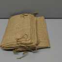 CleverDelights 10" x 14" Burlap Bags - 10 Pack - 10x14 Inch Jute Burlap Drawstring Sacks