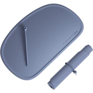 Cuddle Campus Silicone Placemat with Raised Edges for Kids,Toddlers,Babies, Non-Slip Table Setting Placemat for Dining,Come with String for Storage (Large-1 Pack, Tradewinds)