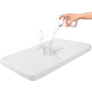 Baby Bassinet Mattress Topper Compatible with Mika Micky/Baby Delight/Pamo Babe/ANGELBLISS Bassinet, Breathable, Premium Foam, Rectangle Shaped, 20" x 33" x 2'' (White)