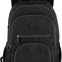 Mini Backpack Large Capacity Casual Nylon Daypack with Adjustable Shoulder Straps, Hand Washable, Water-Resistant, Polyester-Lined Stylish Backpack for Outdoor, Camping, Travel (Black)