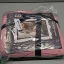 LOVQUE Pink Cotton Duvet Cover Twin Size, Linen Like Natural Bedding Set with Zipper Closure (No Comforter), 68x90 Inches