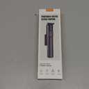 Selfie Stick Travel Tripod for Cell Phone with Remote Control and Phone Holder, Extendable Selfie Stick for iPhone, iPhone Tripod for Video Recording, 50 Inch, Black