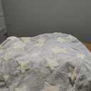 LE SURE Waterproof Dog Blanket for Medium Dogs - Washable Double Sided Dog Blankets with Warm Jacquard Shag and Soft Sherpa Fleece, Pet Cat Blanket for Couch Protection, 3D Textured Star, Grey