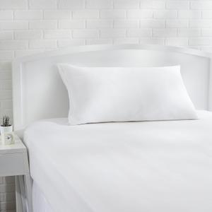 Amazon Basics King Pillow Pillowcase with Zipper, 100% Cotton Hypoallergenic, Pillow Protector, White (37 x 21 Inches), Pillows Not Included