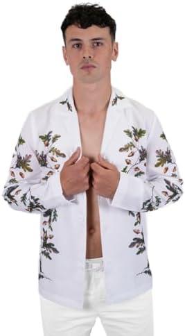 White Saltburn Jacket Suit Jacket Oliver Quick Stag Antlers Halloween Pride LGBTQ Midsummer Nights Costume Party Horns Size L